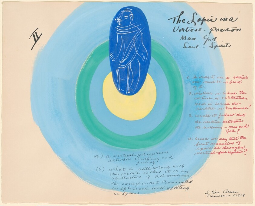 Study for "The Lapis", II. The Lapis in a Vertical Position