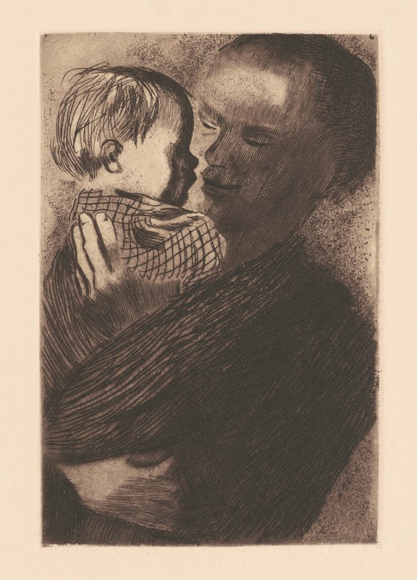 Mutter mit Kindauf auf dem Arm (Mother with Child on Her Arm)