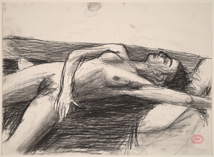 Untitled [reclining nude with her left arm above her head]
