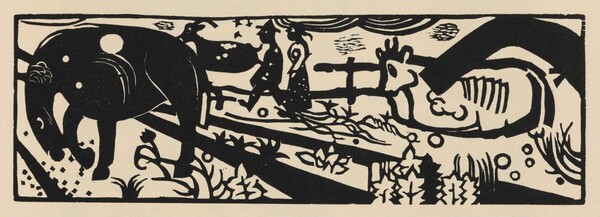 Bauerngang (Peasants Strolling) from Deutsche Graphiker der Gegenwart (German Printmakers of Our Time)