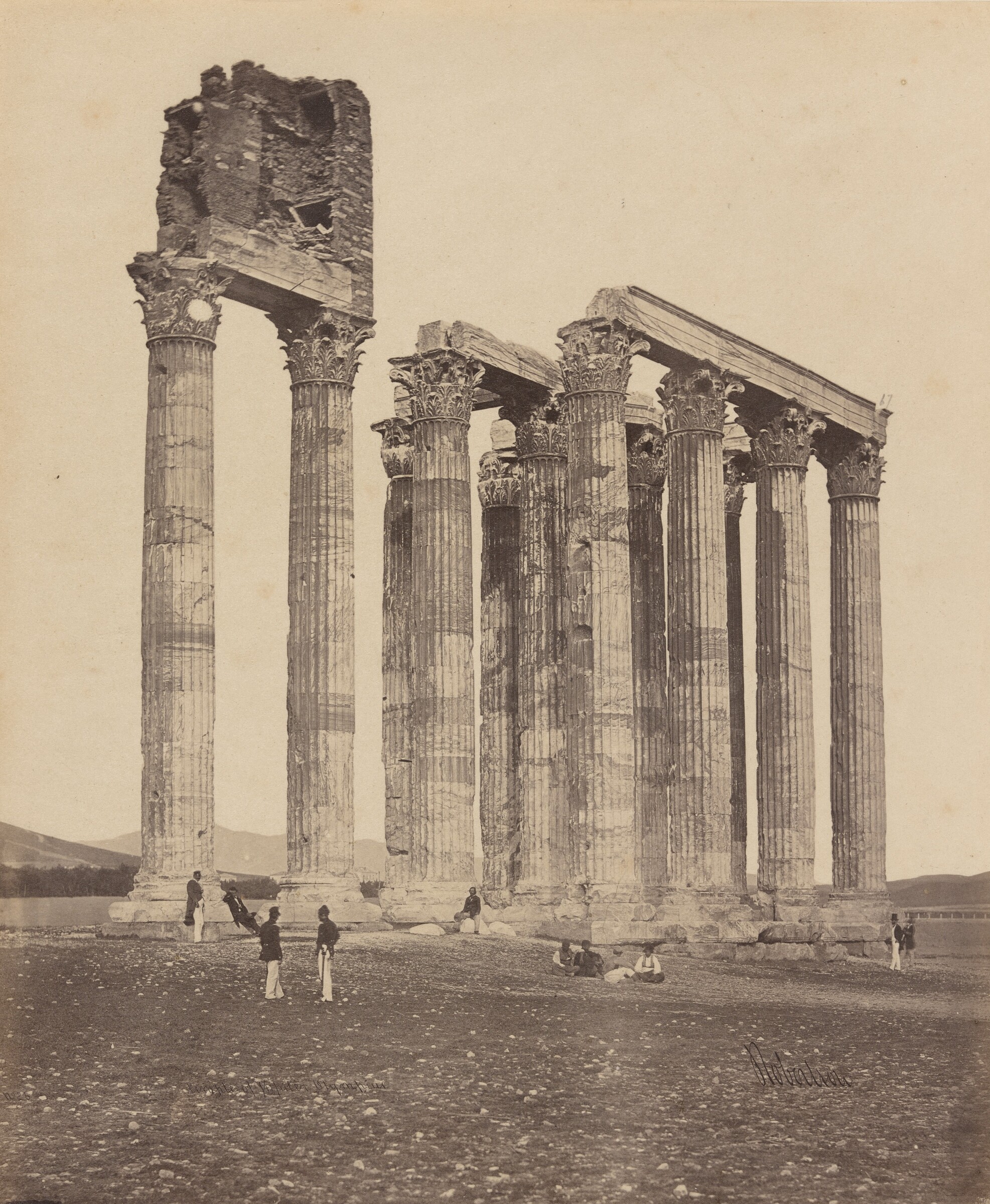 Temple of Jupiter Olympius, James Robertson, 1857