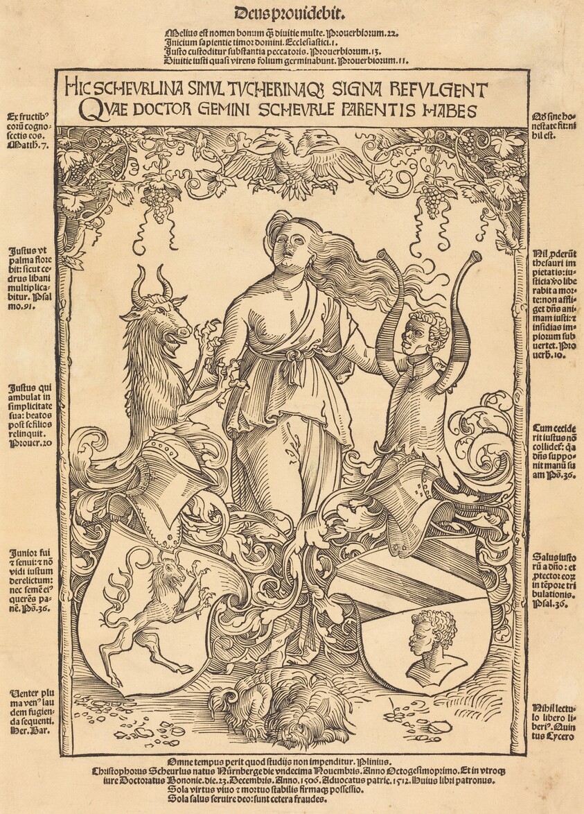 Coat of Arms of Scheurl and Tucher Families