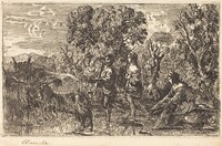 The Ford (Le passage du gué), Claude Lorrain, 1634