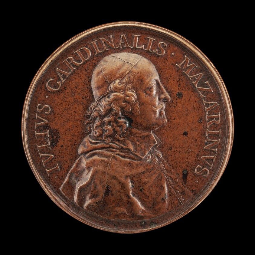 Cardinal Jules Mazarin, 1602-1661, Prime Minister of France 1643 [obverse]