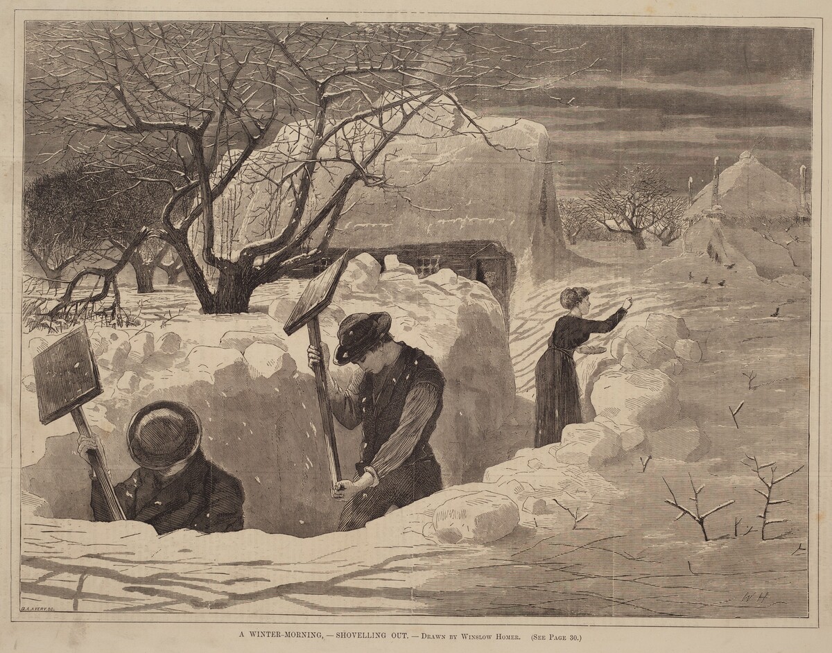 A Winter-Morning, - Shovelling Out