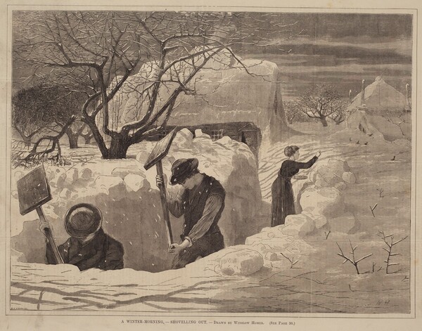 A Winter-Morning, - Shovelling Out