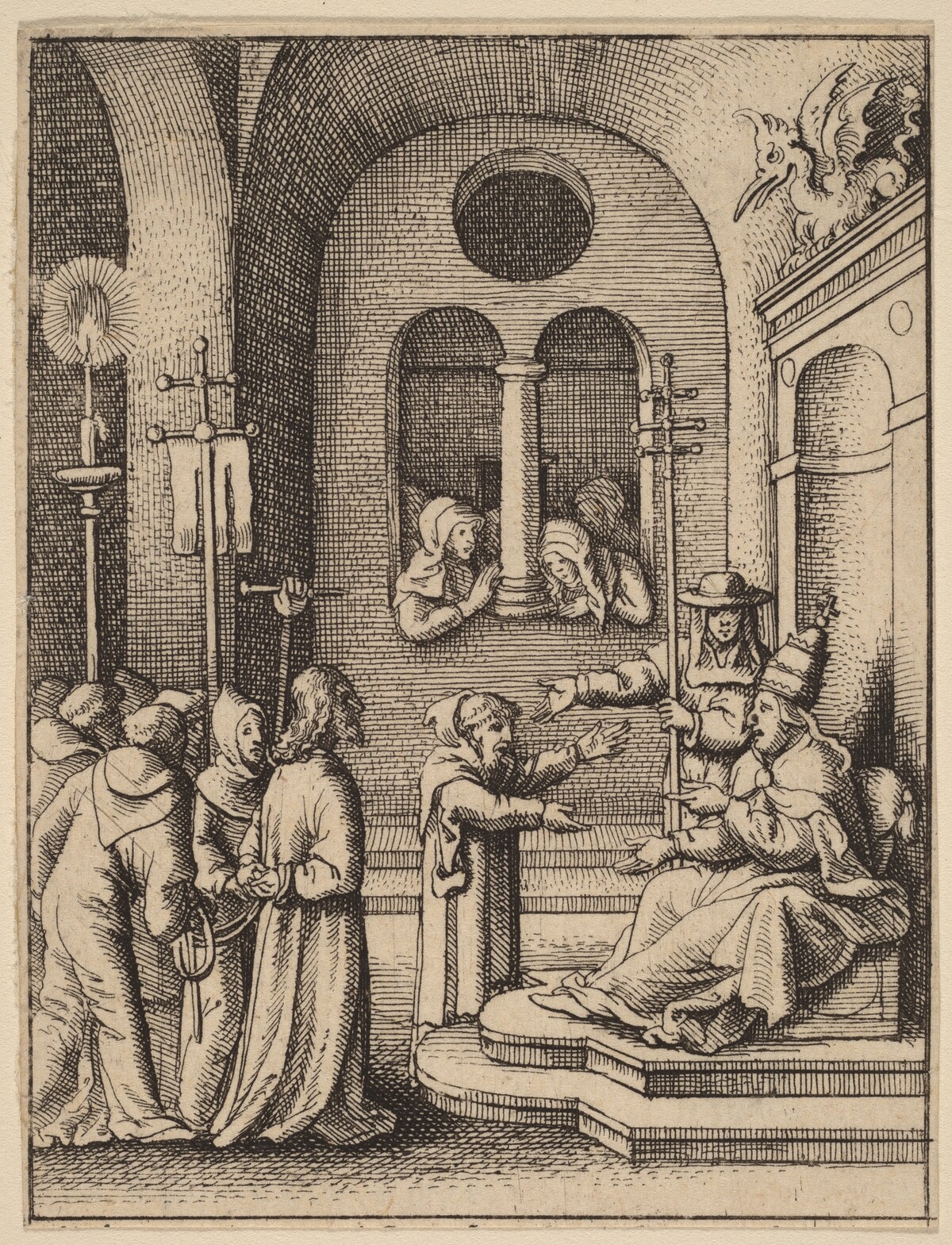 Jesus again before Caiaphas