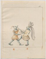 Foot Combat with War Hammers and Tartsche Shields, German 16th Century, c.1512-1515