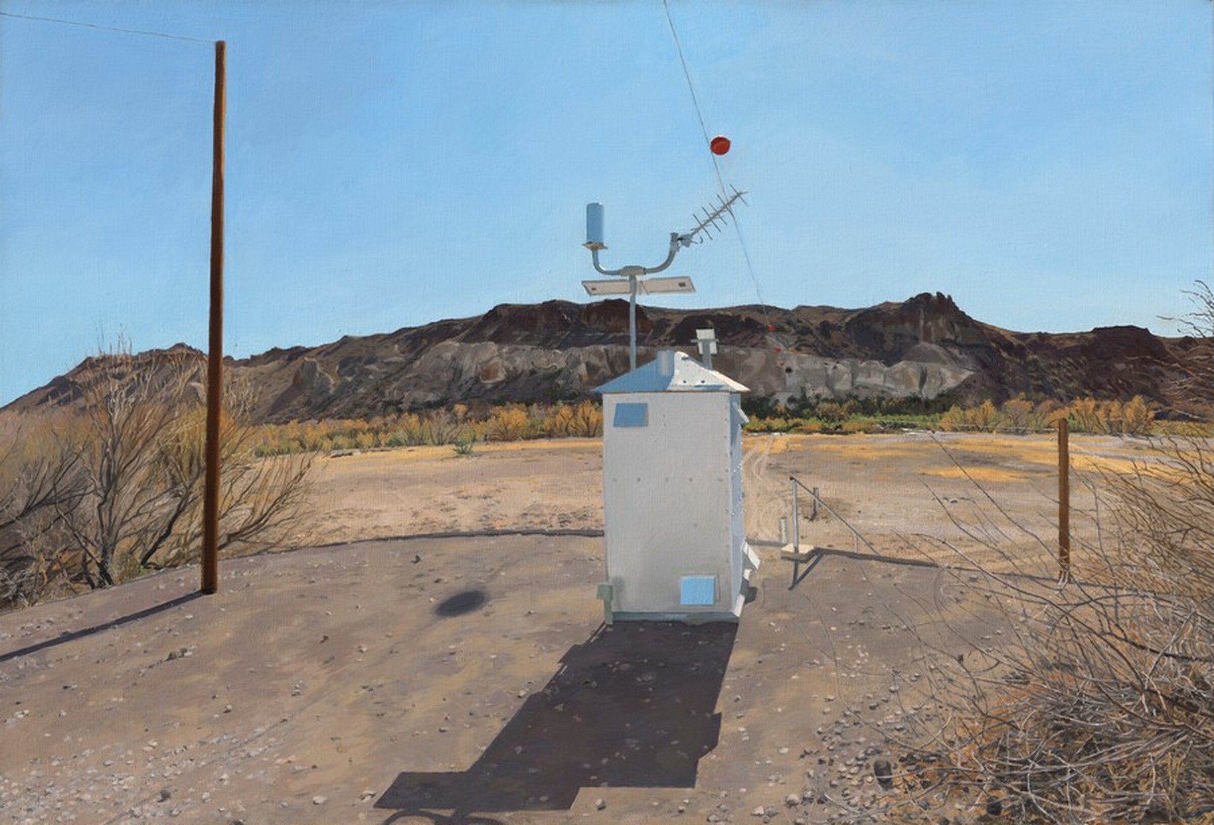 Water-Flow Monitoring Installations on the Rio Grande Near Presidio, TX, Rackstraw Downes, 2002 - 2003