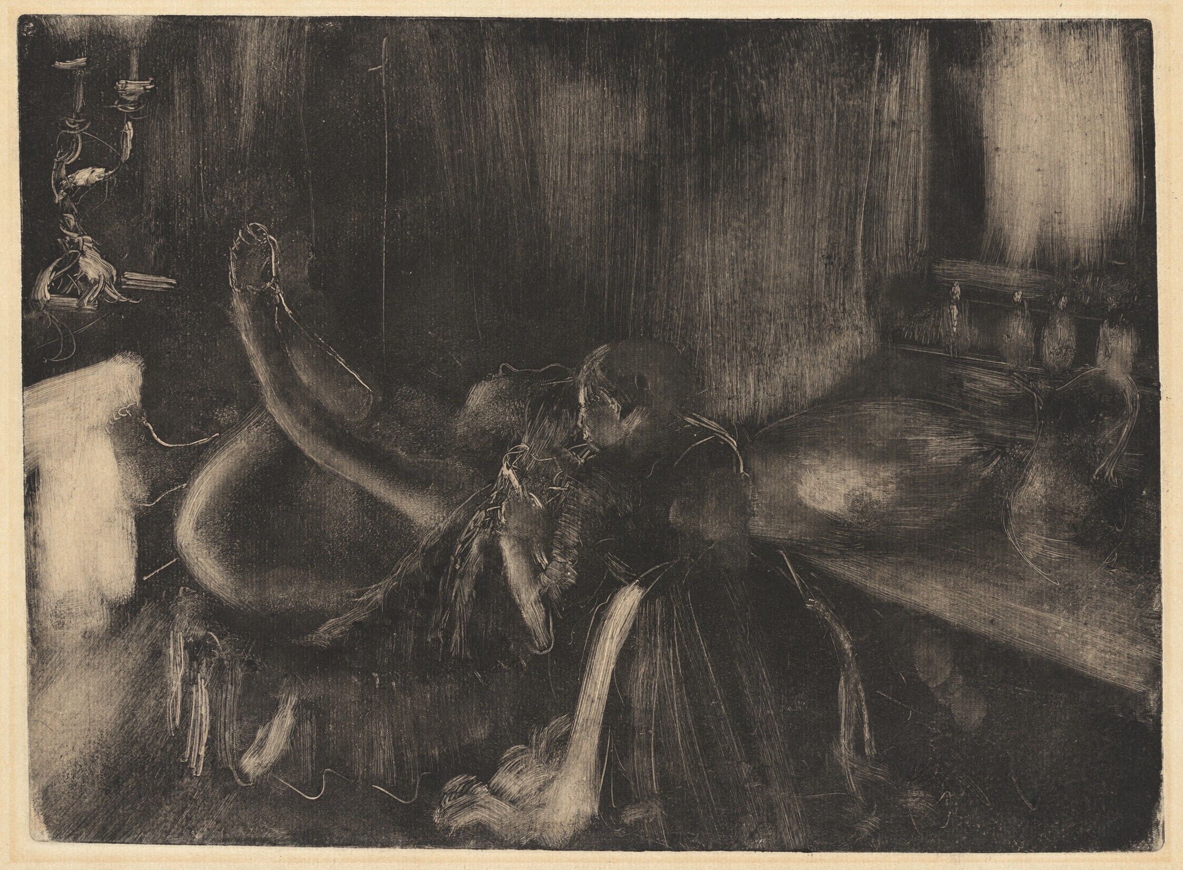 Woman by a Fireplace, Edgar Degas, 1880/1890