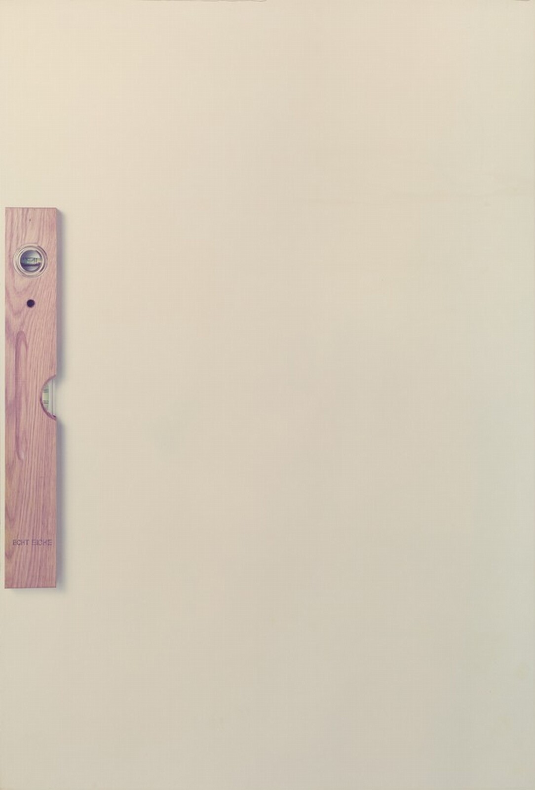 Livella verticale (Vertical Level), Giovanni Anselmo, 1966, printed 1973
