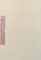 Livella verticale (Vertical Level), Giovanni Anselmo, 1966, printed 1973