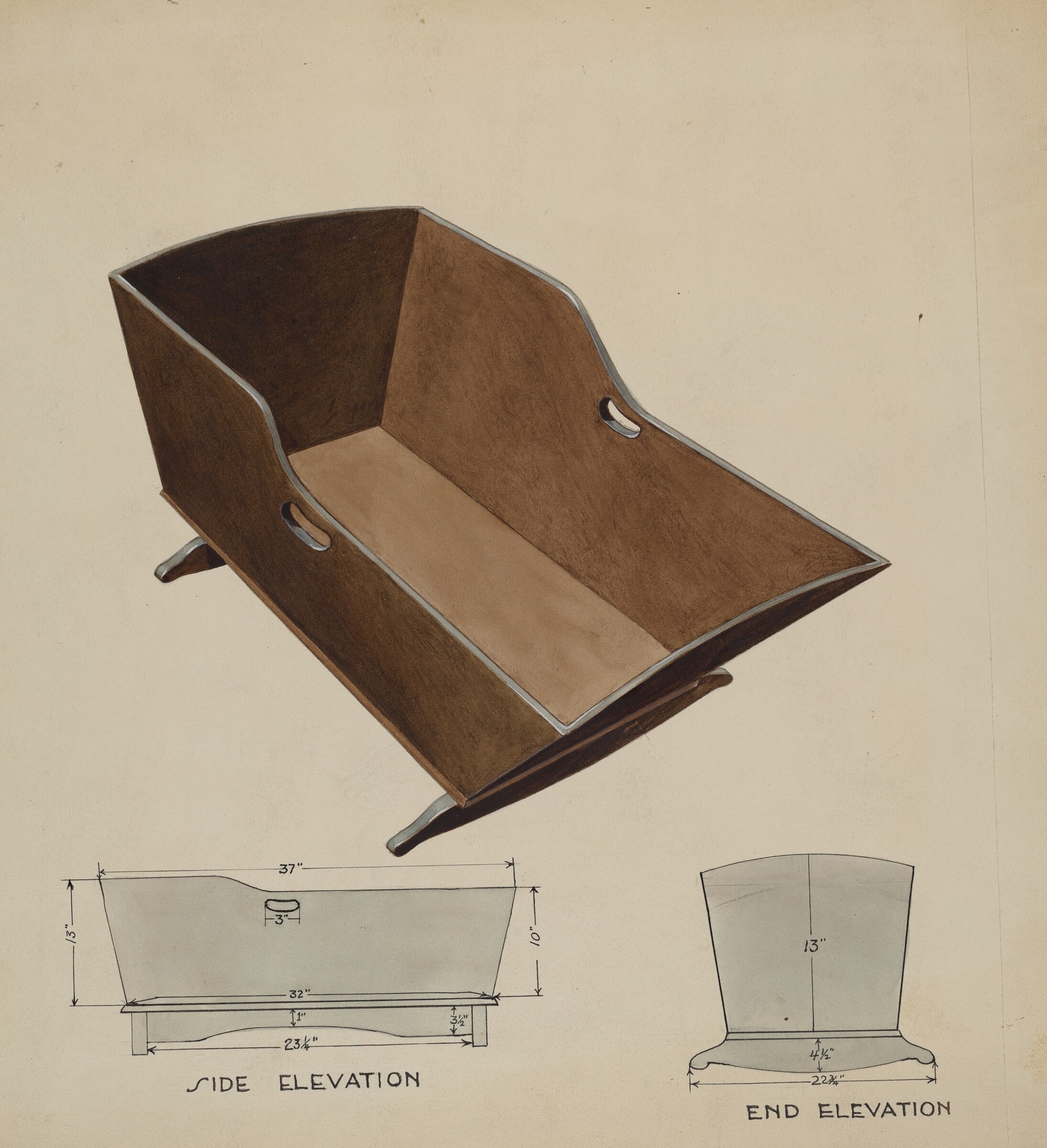 Cradle, Wellington Blewett, c. 1936