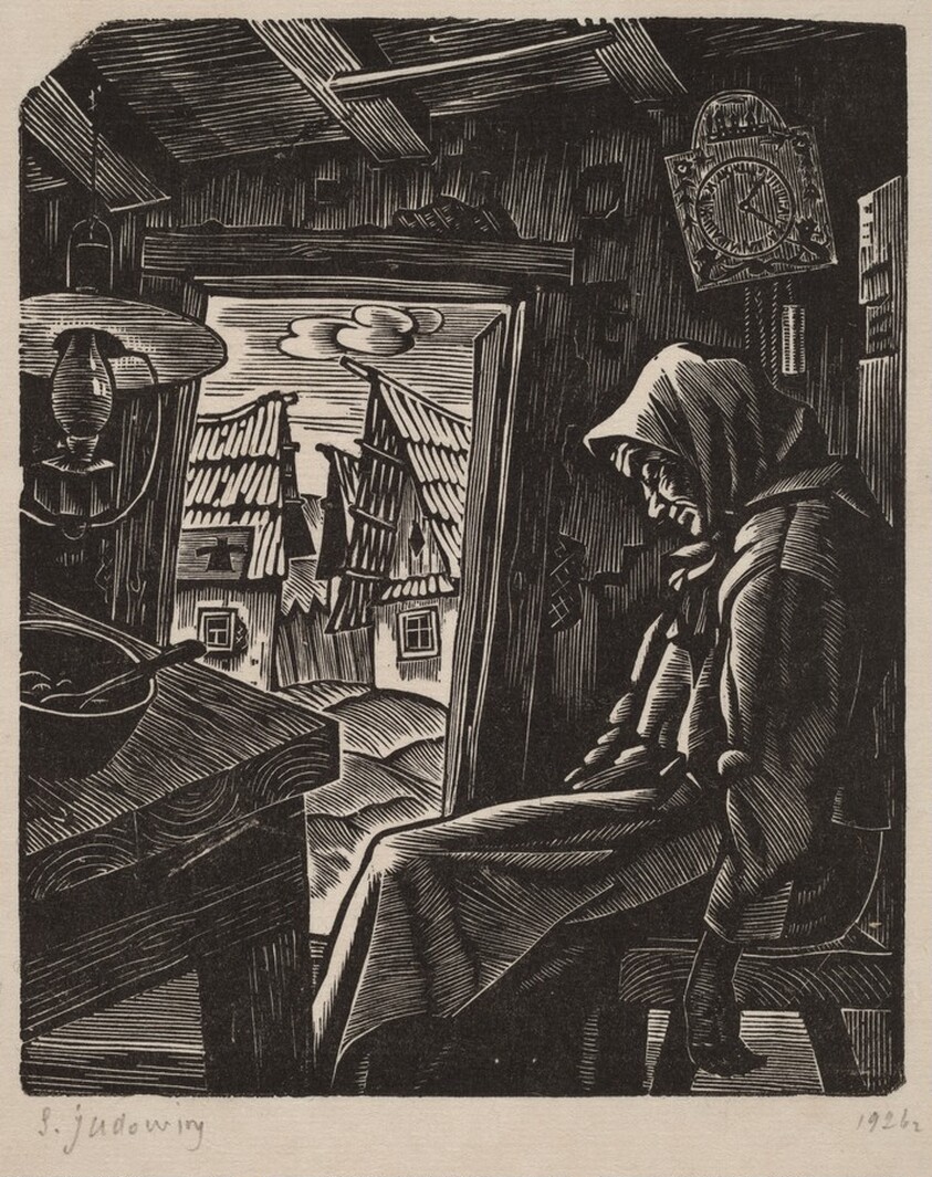 Woman Seated in a Cottage