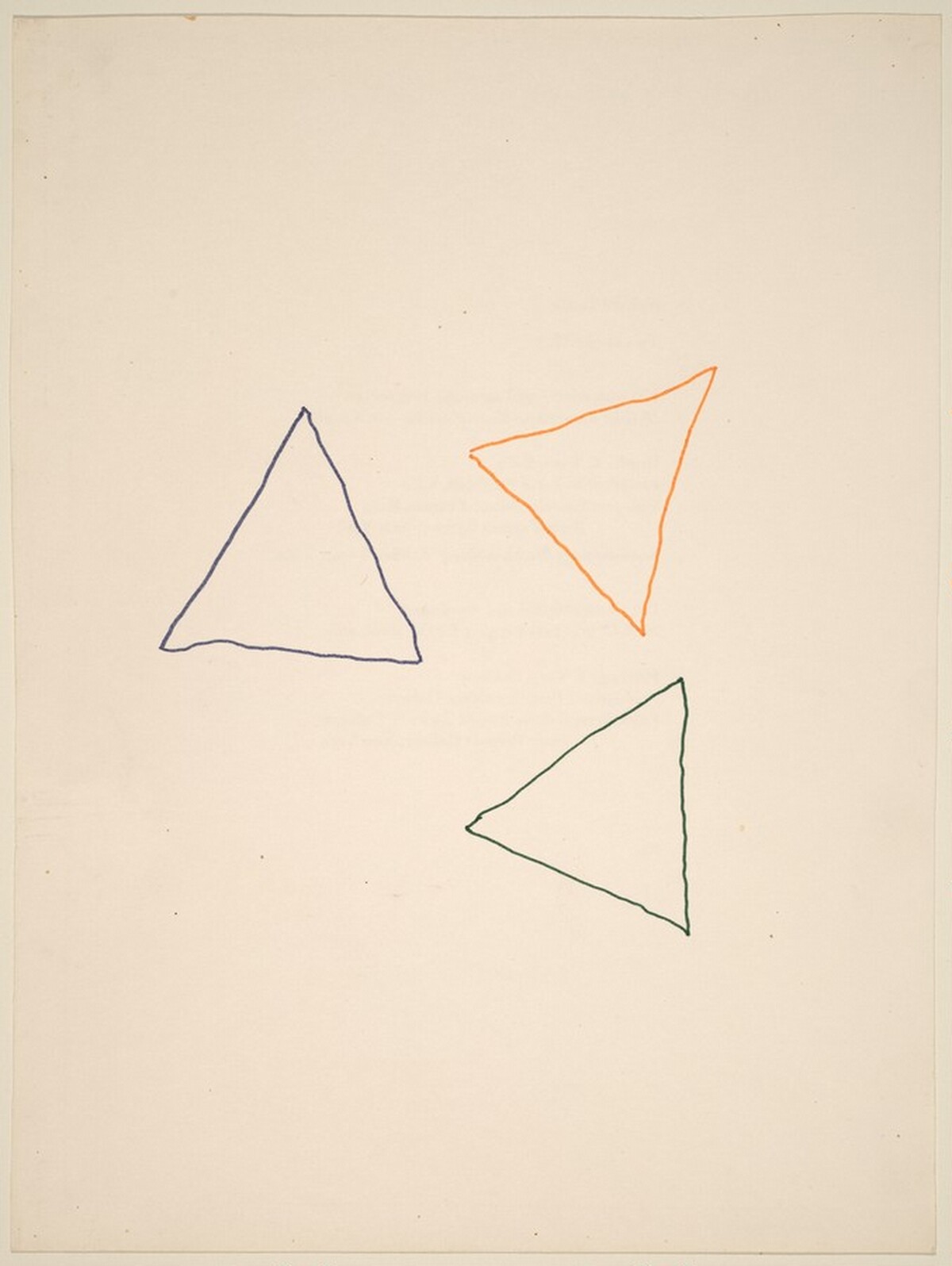 Three Triangles and Three Colors