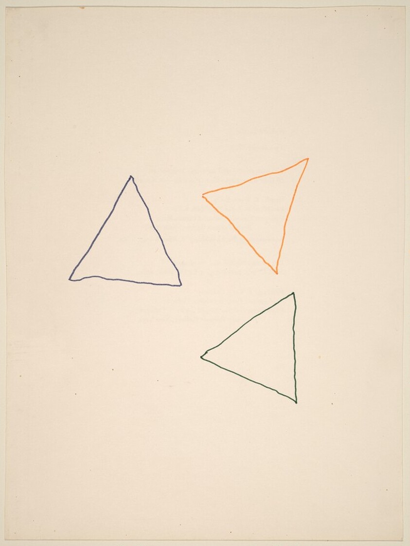 Three Triangles and Three Colors