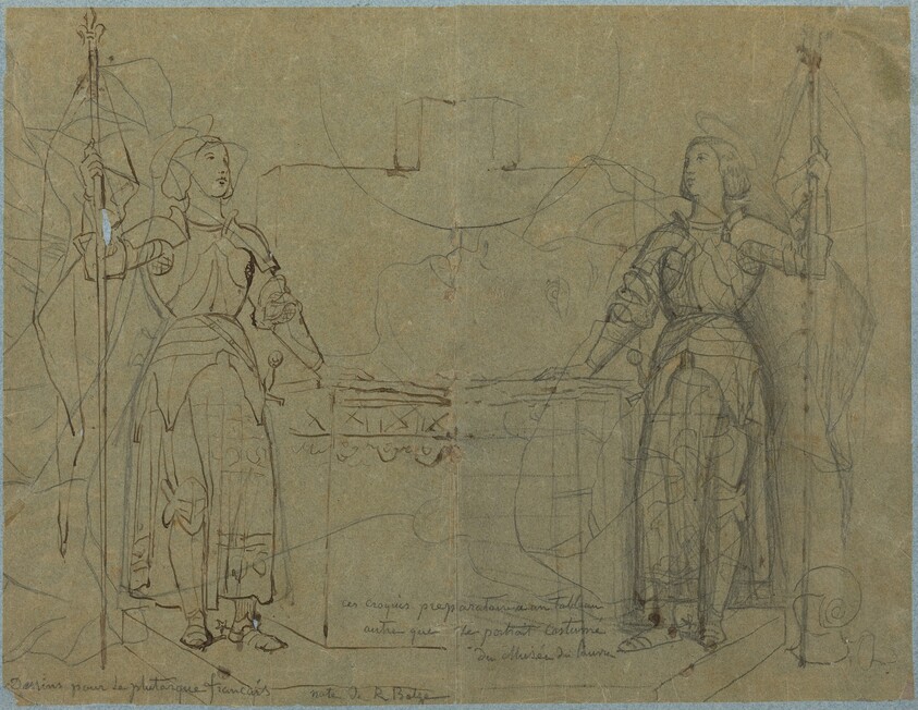 Joan of Arc Standing at the Altar at Reims Cathedral