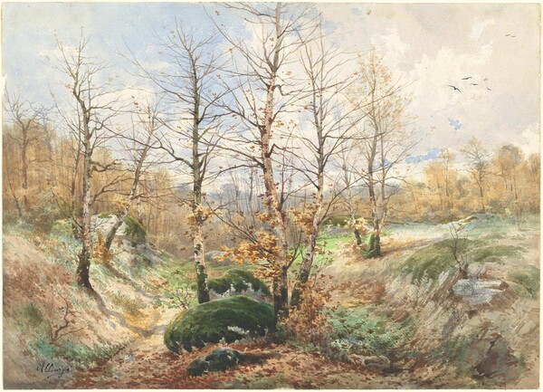 Autumn Landscape in the Forest of Fontainebleau