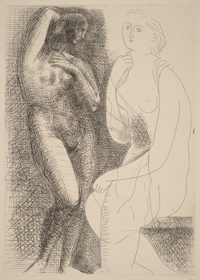 Nude before a Statue (Femme nue devant une statue)