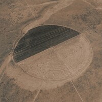 Agricultural Pivot, San Luis Valley, near the Great Sand Dune, Colorado, Emmet Gowin, 1990