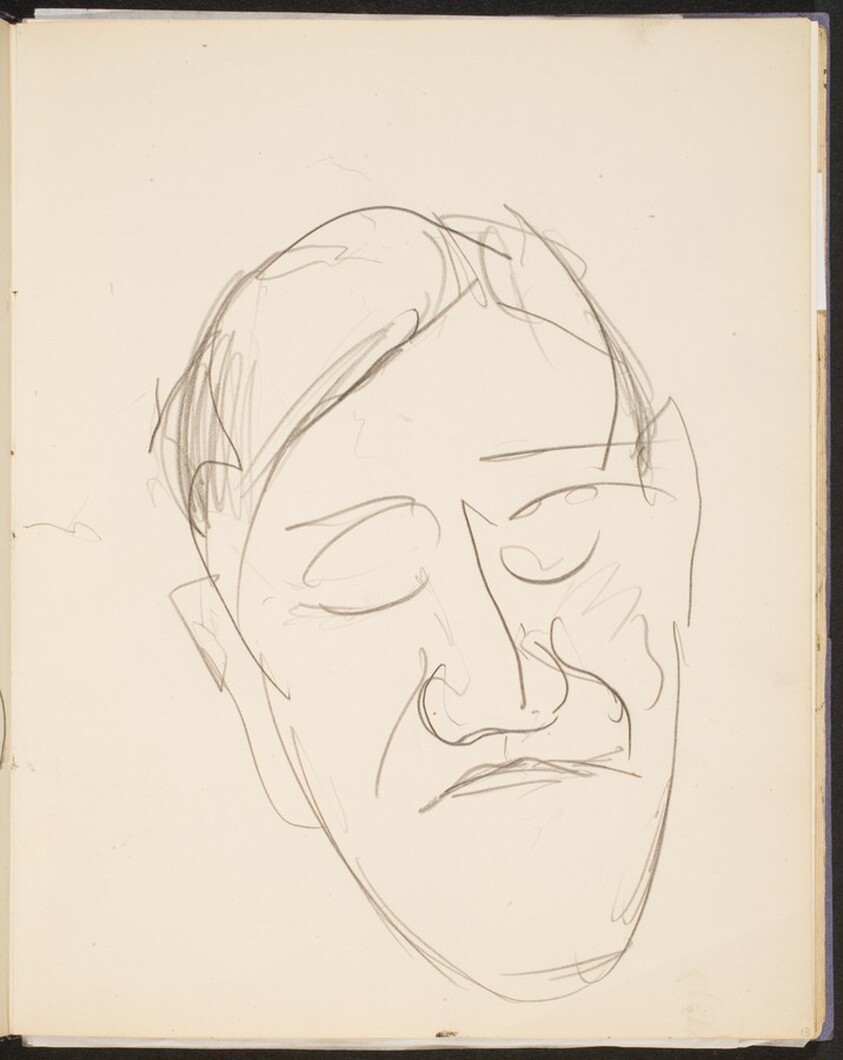 männliche Bildnisstudie (Male Portrait) [p. 13]