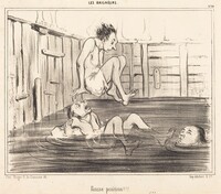 Fausse position!!!, Honoré Daumier, 1840