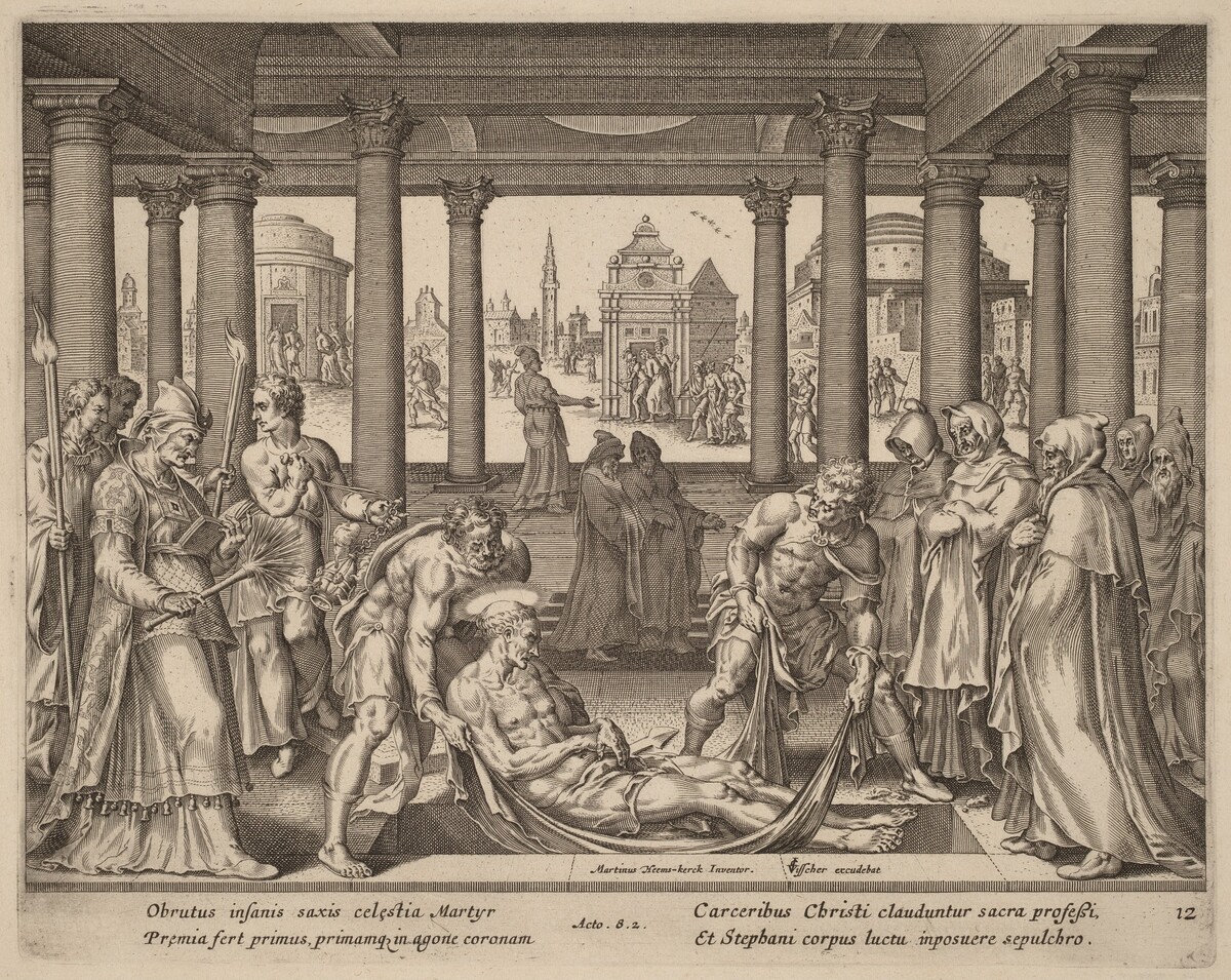 Devout Men Carrying Saint Stephen to His Burial
