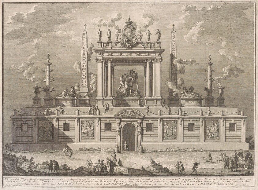 The Prima Macchina for the Chinea of 1762: The Farnese Bull and Other Antiquities from Palazzo Farnese