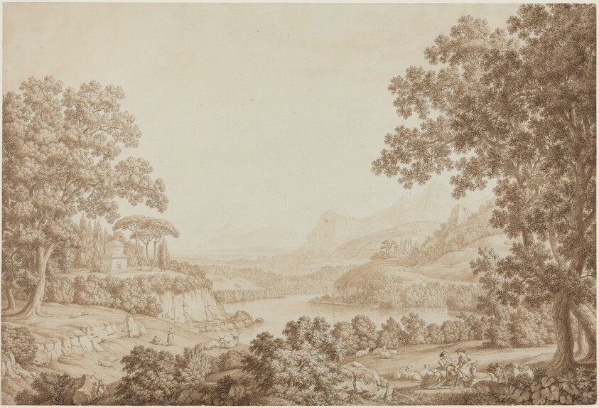 Arcadian Landscape with a Mausoleum