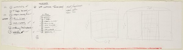 Sketch for "The Sharing of Nameless" [recto]