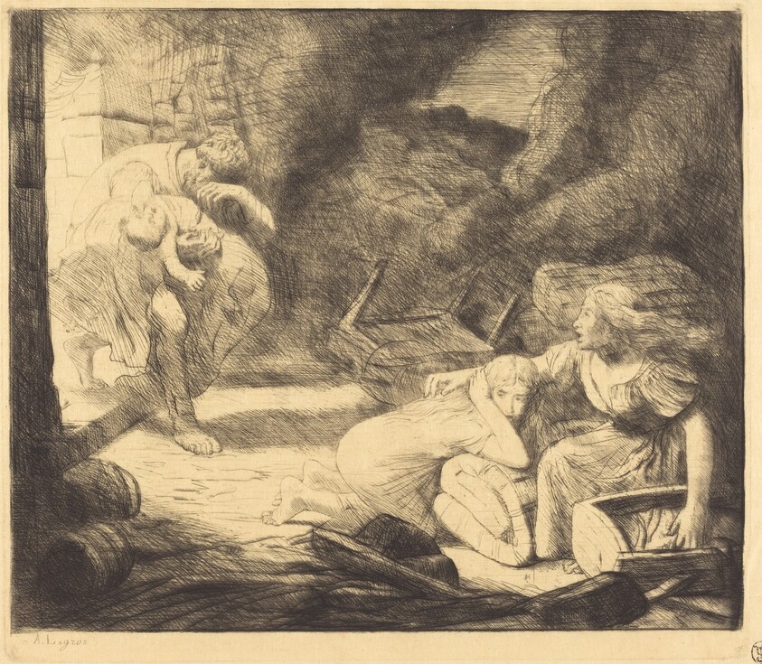 The Fire, 2nd plate (L'incendie)