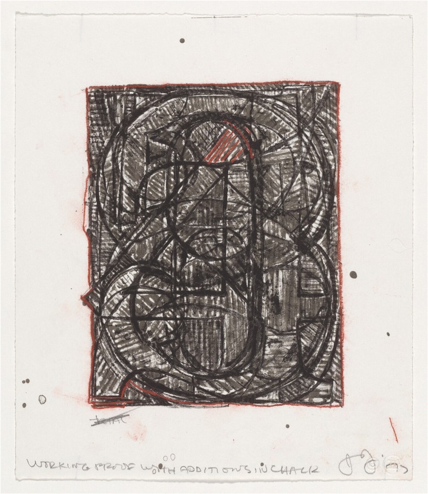 0 through 9 [working proof], Jasper Johns, started 1976, published 1978