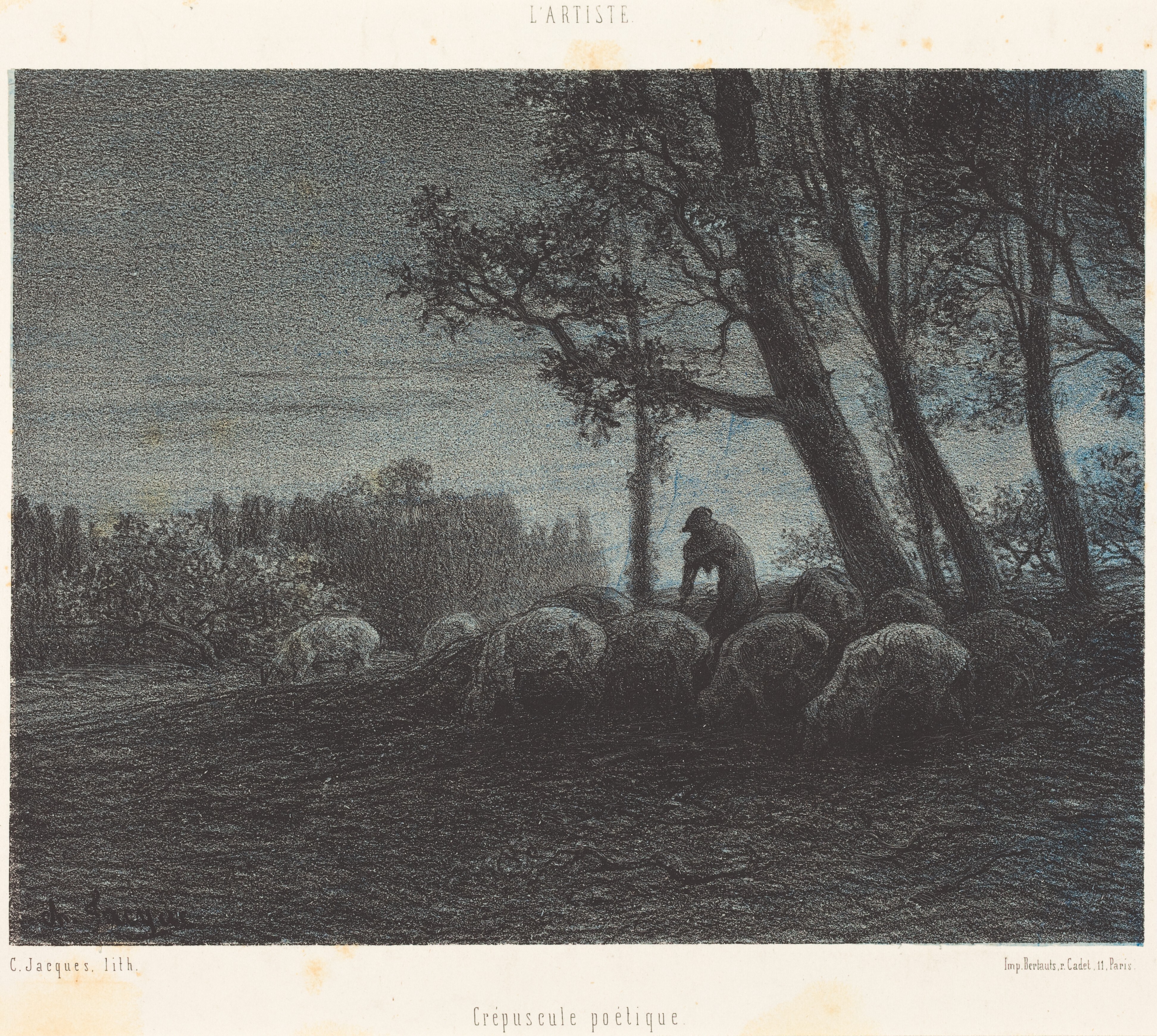 The Pig Butcher by Charles Émile Jacque
