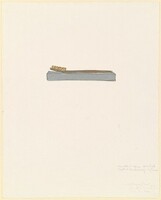 The Critic Smiles [working proof], Jasper Johns, 1966