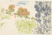 Woman in Red in a Landscape (Femme en rouge dans un paysage), Ker Xavier Roussel, 1899