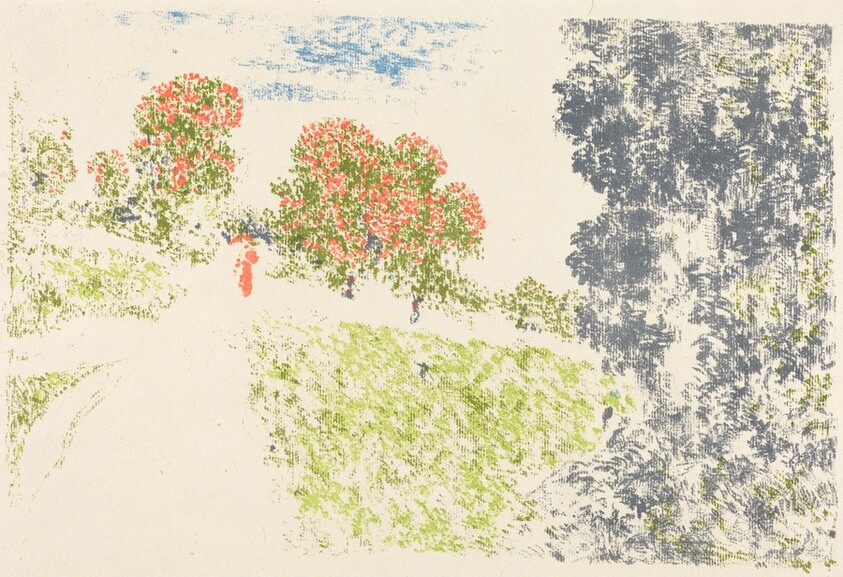 Woman in Red in a Landscape (Femme en rouge dans un paysage)