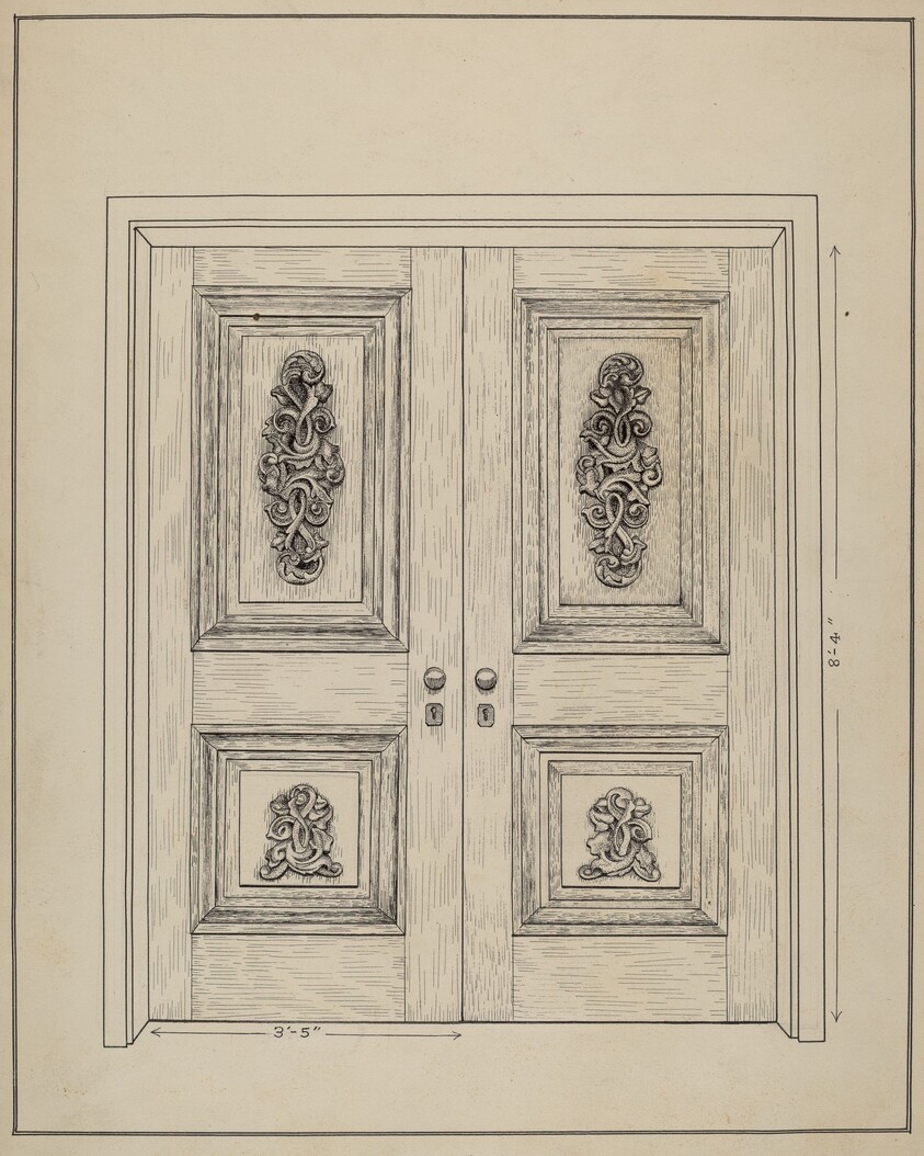 Carved Wooden Door