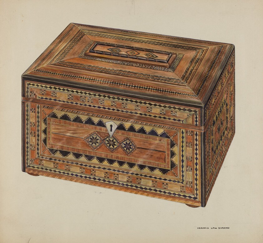 Inlaid Sewing Box