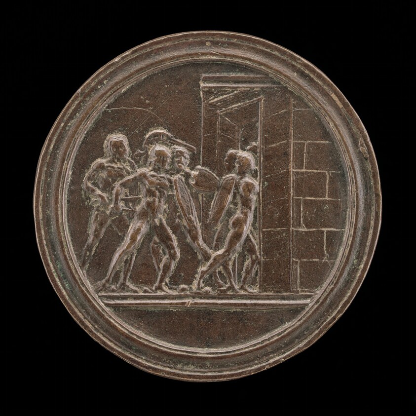 Soldiers Attacking a Gate