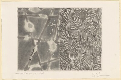 Casts and Hatching [trial proof 2], Jasper Johns, 1976