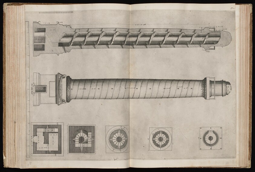 Section and Elevation of Trajan's Column