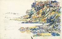 The Calanque at Saint Tropez, Paul Signac, 1906