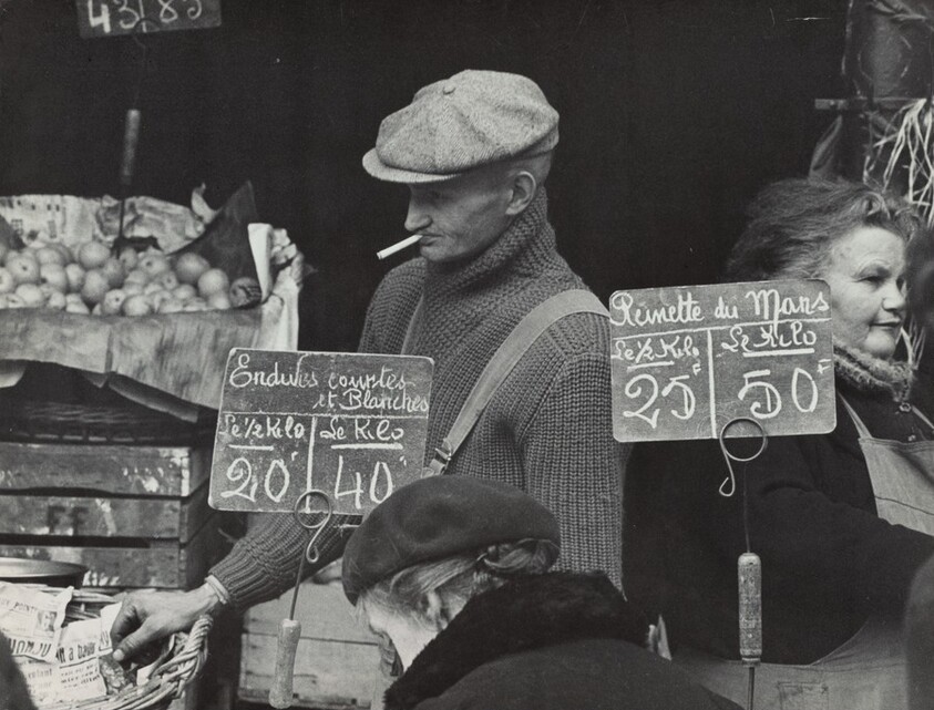 Market Day, Rue Mouffetard, on the Left Bank, Paris