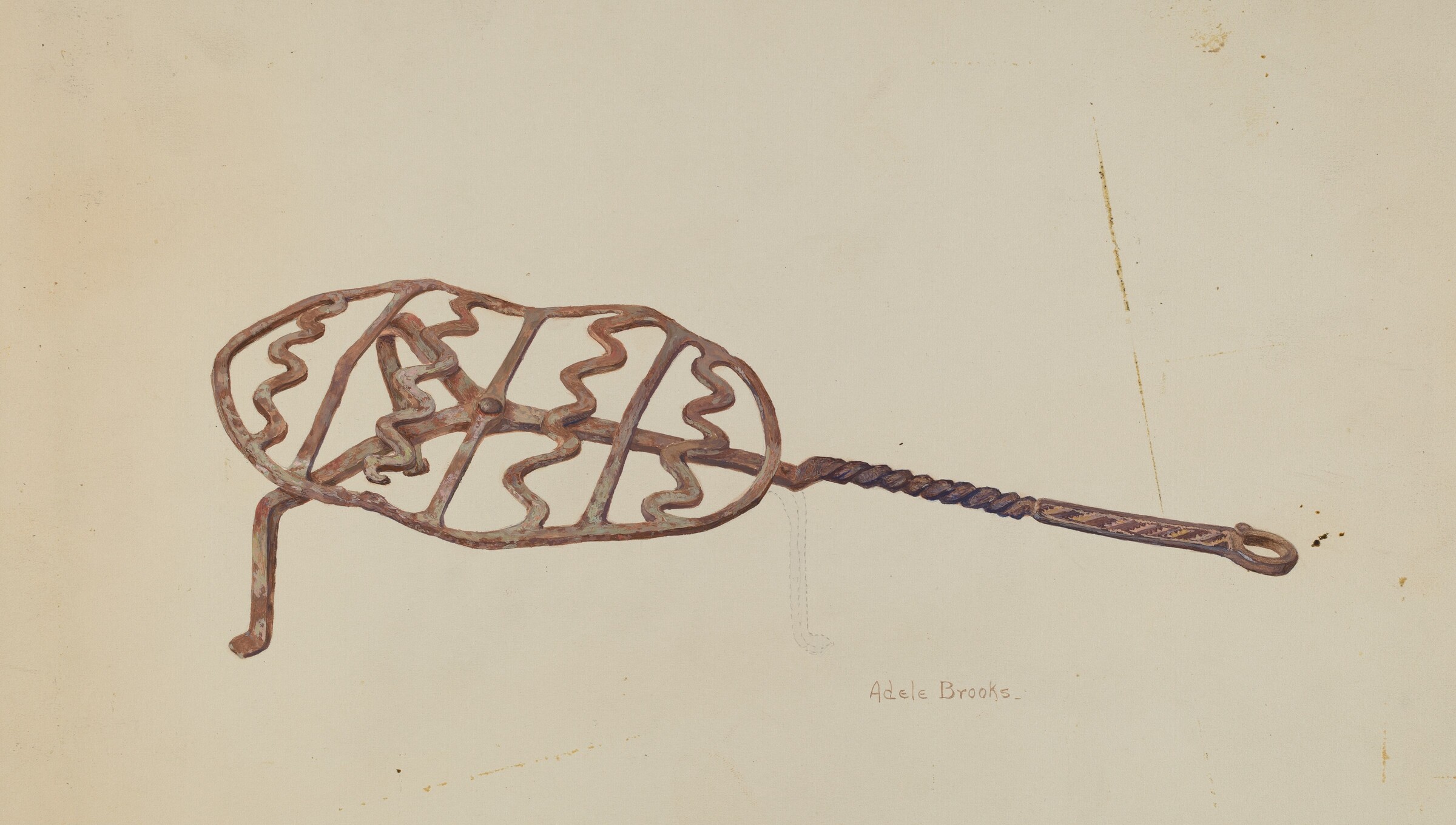 Wrought Iron Broiler, Adele Brooks, c. 1938