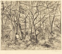 Wooded Landscape at L'Hermitage, Pontoise (Paysage sous bois, a L'Hermitage, Pontoise), Camille Pissarro, 1879