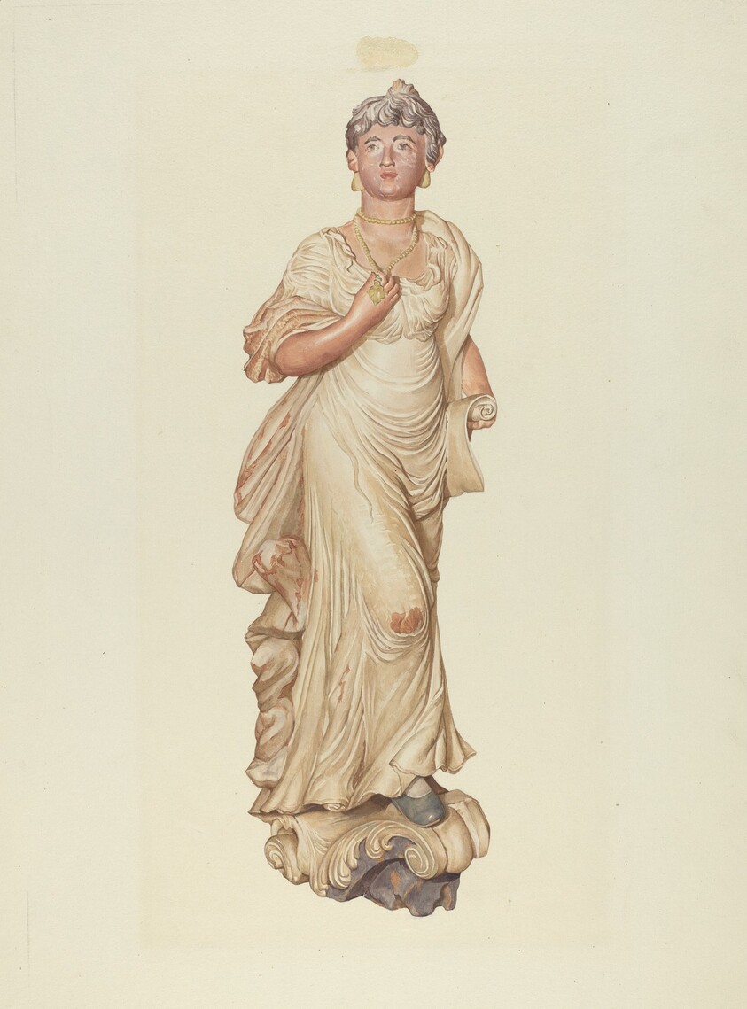 Figurehead from the Sloop "Postmaster"