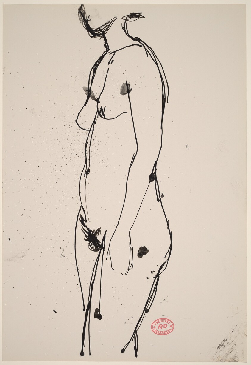 Untitled [standing female nude turned left]