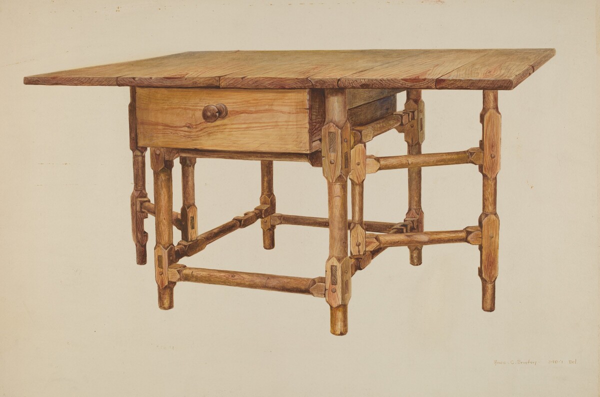 Gate-legged Dining Table