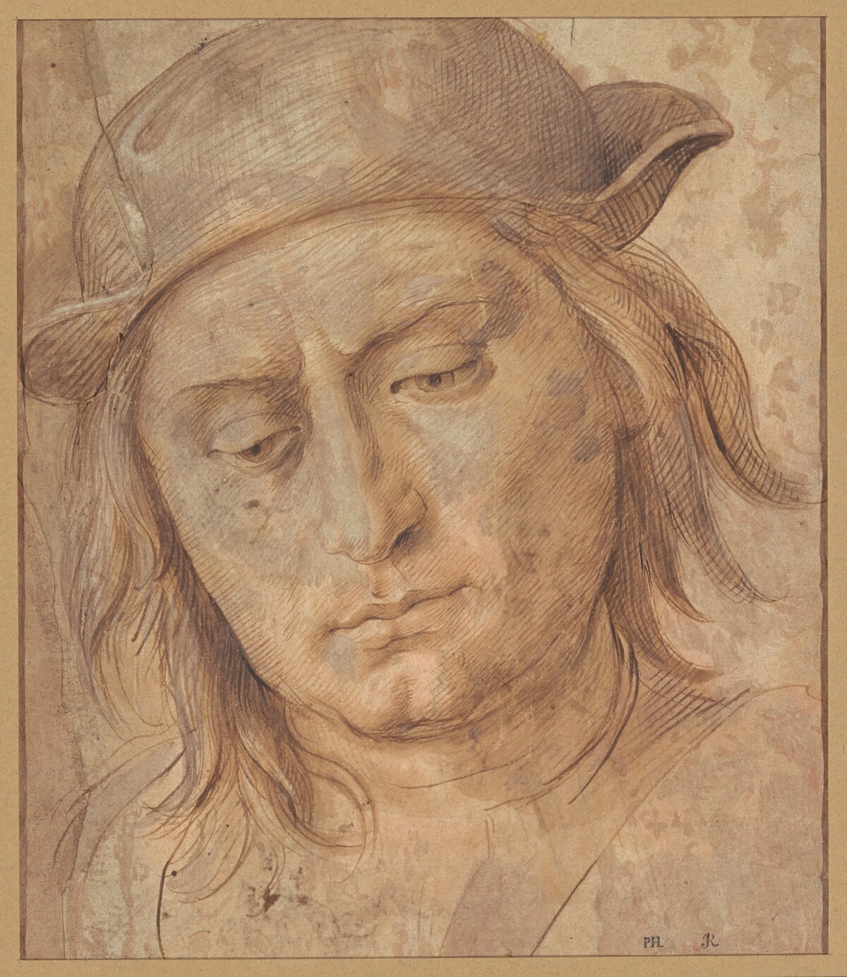 Head of a Man Wearing a Cap