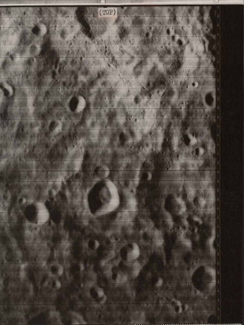 Title from caption on object: "Moon's Backside Photographed”